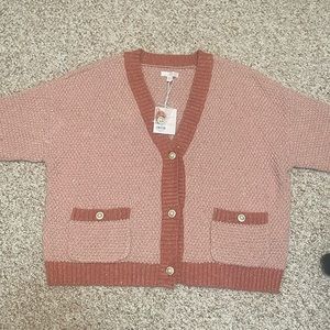 LC Lauren Conrad Shimmer Cardigan